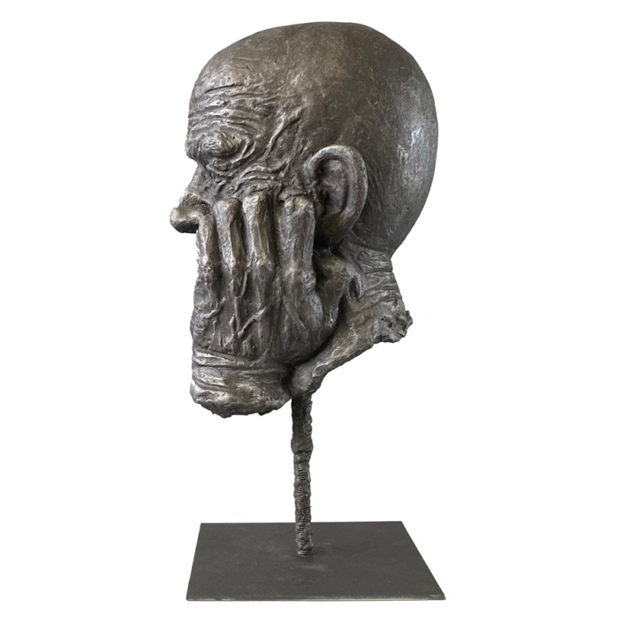 escultura busto buscando los recuerdos lateral escultura busto buscando los recuerdos lateral