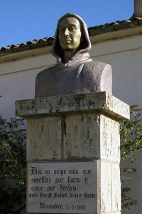 Busto en terracota. Beato Fray Rafael Arnaiz. Baron Villasandin. Monje, Burgos.