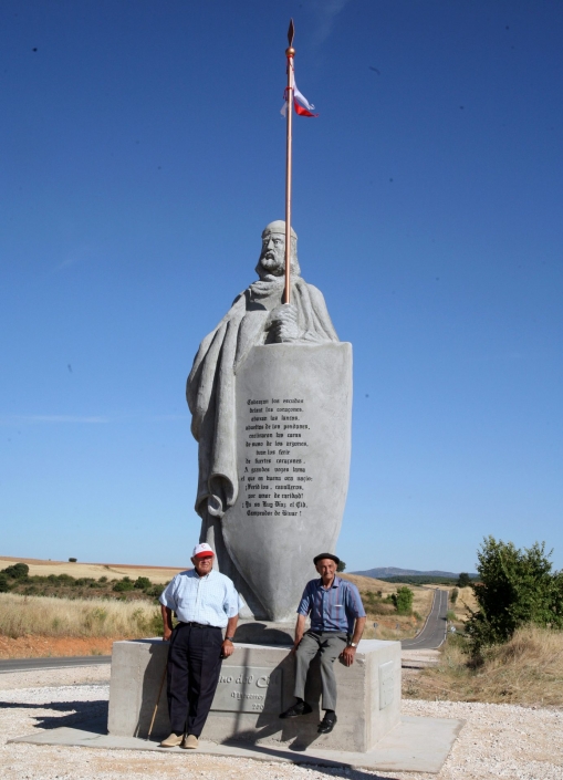 Escultura en cemento especial. El Cid. Mecerreyes. Burgos