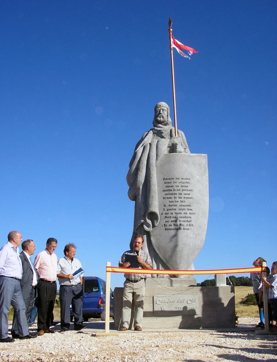 Escultura en cemento especial. El Cid. Mecerreyes. Burgos. Elaboración