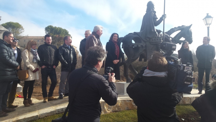 Inauguración de la escultura del Cid en Caleruega, Burgos