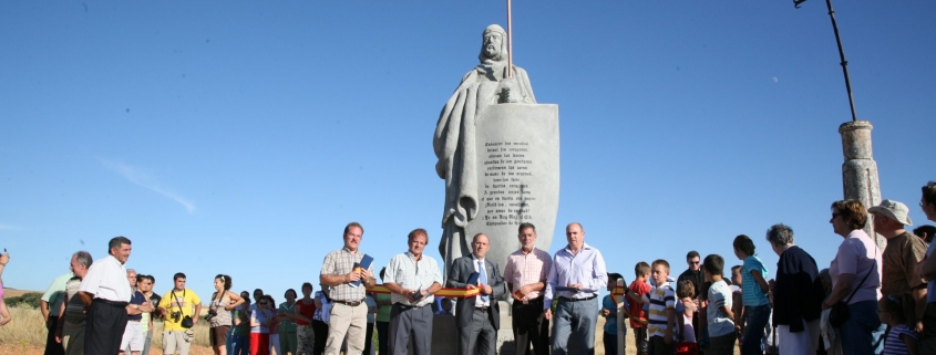 Inauguración de la escultura El Cid. Mecerreyes, Burgos