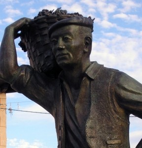 Vendimiador. Bronce. Pedrosa de Duero. Burgos. Detalle