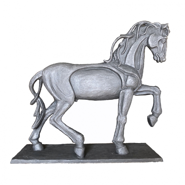 escultura caballo grande perfil