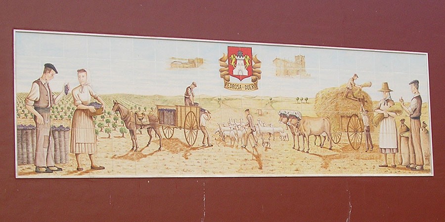Mural de Pedrosa de Duero. Mural de Pedrosa de Duero