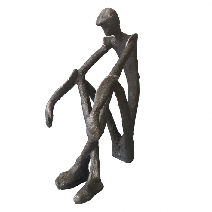 escultura descanso perfil