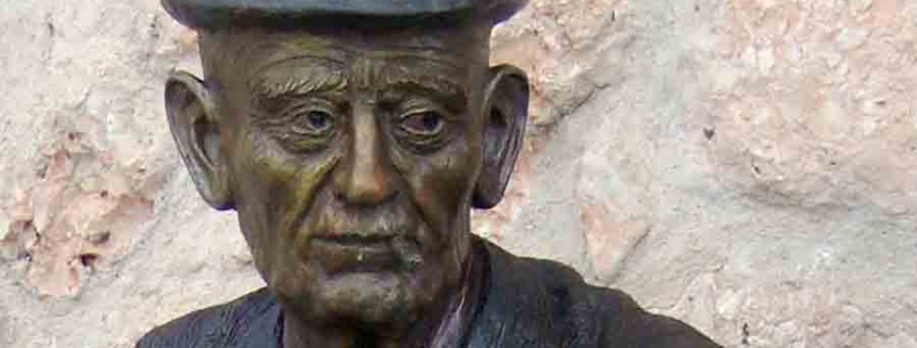 Escultura el abuelo. Bronce