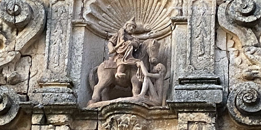 Escultura San Martín. Mecerreyes Escultura. San Martín.