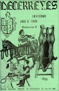 Escultura. Matanza del cerdo. Revista Mecerreyes 1987