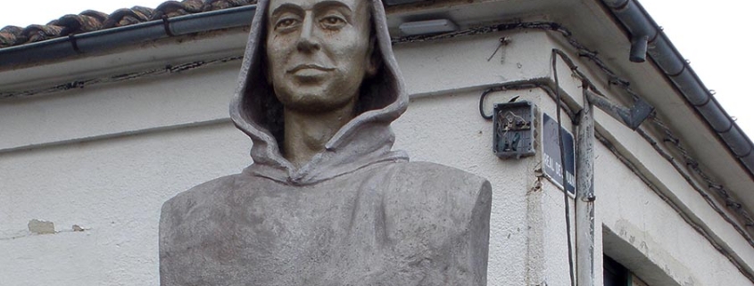 Escultura del Beato Rafael en Villasandino